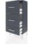 Arges Komodin 3 Çekmeceli 44X30X96 Antrasit-Antrasit 4