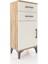 Arges Komodin Tek Raflı 2 Çekmeceli Tek Kapaklı 44X30X96 Çam-Aytaşı 2