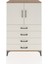 Hyperion Dolap 2 Raflı 4 Çekmeceli 2 Kapaklı 88X44X134 Çam-Aytaşı 1