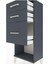 Arges Komodin 3 Çekmeceli 44X30X106 Antrasit-Antrasit 5