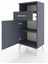 Arges Komodin 2 Raflı Tek Çekmeceli Tek Kapaklı 44X30X96 Antrasit-Antrasit 4