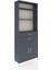 Arges Dolap 4 Raflı 2 Çekmeceli 2 Kapaklı 88X30X221 Antrasit-Antrasit 2