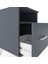 Hyperion Komodin Tek Raflı Tek Çekmeceli 44X44X64 Antrasit-Antrasit 5