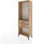 Arges Dolap Tek Raflı 2 Çekmeceli Tek Askılı 60X30X163 Çam-Çam 3