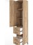 Hyperion Dolap 4 Raflı 4 Çekmeceli Tek Kapaklı 44X44X221 Çam-Çam 5