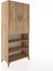 Hyperion Dolap 5 Raflı 2 Kapaklı 88X44X195 Çam-Çam 2