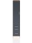 Hyperion Dolap 4 Raflı 3 Çekmeceli Tek Kapaklı 44X44X221 Çam-Antrasit 1