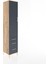 Hyperion Dolap 4 Raflı 3 Çekmeceli Tek Kapaklı 44X44X221 Çam-Antrasit 2