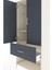 Hyperion Dolap 2 Raflı Tek Çekmeceli Tek Askılı 88X44X195 Aytaşı-Antrasit 5