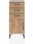 Arges Komodin Tek Raflı 3 Çekmeceli Tek Kapaklı 44X30X106 Aytaşı-Çam 1