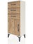 Arges Komodin Tek Raflı 3 Çekmeceli Tek Kapaklı 44X30X106 Aytaşı-Çam 3