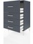 Hyperion Komodin 4 Çekmeceli 60X44X96 Antrasit-Antrasit 4