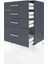 Hyperion Komodin 4 Çekmeceli 60X44X96 Antrasit-Antrasit 4