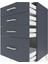 Hyperion Komodin 4 Çekmeceli 60X44X96 Antrasit-Antrasit 5