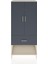 Hyperion Dolap 4 Raflı Tek Çekmeceli 2 Kapaklı 88X44X195 Aytaşı-Antrasit 1