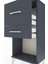 Arges Komodin 2 Çekmeceli 44X30X96 Antrasit-Antrasit 5