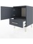 Hyperion Komodin Tek Raflı Tek Çekmeceli Tek Kapaklı 44X44X64 Antrasit-Antrasit 4