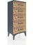 Arges Komodin 5 Çekmeceli 44X30X96 Antrasit-Çam 2
