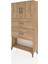 Arges Dolap 2 Raflı 2 Çekmeceli 2 Kapaklı 88X30X163 Çam-Antrasit 3