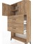 Arges Dolap 2 Raflı 2 Çekmeceli 2 Kapaklı 88X30X163 Çam-Antrasit 5