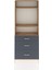 Arges Dolap 3 Raflı 3 Çekmeceli 88X30X221 Çam-Antrasit 1