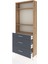 Arges Dolap 3 Raflı 3 Çekmeceli 88X30X221 Çam-Antrasit 4