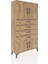Arges Dolap 2 Raflı 4 Çekmeceli 4 Kapaklı 88X30X163 Çam-Çam 2