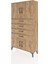 Arges Dolap 2 Raflı 4 Çekmeceli 4 Kapaklı 88X30X163 Çam-Çam 3