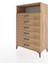 Hyperion Dolap Tek Raflı 6 Çekmeceli 88X44X134 Çam-Çam 3