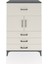 Hyperion Dolap Tek Raflı 4 Çekmeceli 2 Kapaklı 88X44X134 Antrasit-Aytaşı 1