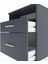 Arges Komodin Tek Raflı 2 Çekmeceli 60X30X80 Antrasit-Antrasit 5