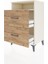 Hyperion Komodin Tek Raflı 2 Çekmeceli 60X44X96 Aytaşı-Çam 4