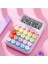 Renkli Hesap Makinesi 12 Haneli Yuvarlak Tuşlu Pembe Renk Hesap Makinesi 1