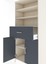 Hyperion Dolap 4 Raflı Tek Çekmeceli 2 Kapaklı 88X44X195 Aytaşı-Antrasit 5
