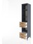 Hyperion Dolap 4 Raflı 4 Çekmeceli 44X44X221 Antrasit-Çam 4