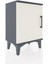 Arges Komodin 2 Raflı Tek Kapaklı 44X30X64 Antrasit-Aytaşı 2