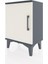 Arges Komodin 2 Raflı Tek Kapaklı 44X30X64 Antrasit-Aytaşı 3