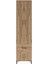 Arges Dolap 4 Raflı Tek Çekmeceli 4 Kapaklı 60X30X243 Çam-Çam 1