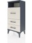 Arges Komodin Tek Raflı 3 Çekmeceli 44X30X96 Antrasit-Aytaşı 3