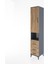 Hyperion Dolap 4 Raflı 3 Çekmeceli Tek Kapaklı 44X44X221 Antrasit-Çam 3