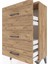Arges Komodin 3 Çekmeceli 60X30X96 Çam-Çam 5