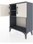 Arges Komodin 2 Raflı 2 Kapaklı 60X30X80 Antrasit-Aytaşı 4