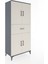Hyperion Dolap 4 Raflı Tek Çekmeceli 4 Kapaklı 88X44X195 Antrasit-Aytaşı 2