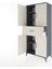 Hyperion Dolap 4 Raflı Tek Çekmeceli 4 Kapaklı 88X44X195 Antrasit-Aytaşı 4