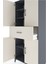 Hyperion Dolap 4 Raflı Tek Çekmeceli 4 Kapaklı 88X44X195 Antrasit-Aytaşı 5