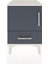 Hyperion Komodin Tek Raflı Tek Çekmeceli Tek Kapaklı 44X44X64 Aytaşı-Antrasit 1