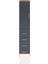 Hyperion Dolap 3 Raflı 4 Çekmeceli Tek Kapaklı 44X44X221 Çam-Antrasit 1