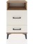 Arges Komodin Tek Raflı 2 Çekmeceli 44X30X80 Çam-Aytaşı 2