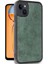 iPhone 15 Kılıf Aras Deri Kapak - Koyu Yeşil - MKR025140-7346 2