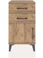 Arges Komodin Tek Raflı 2 Çekmeceli Tek Kapaklı 44X30X80 Çam-Çam 1